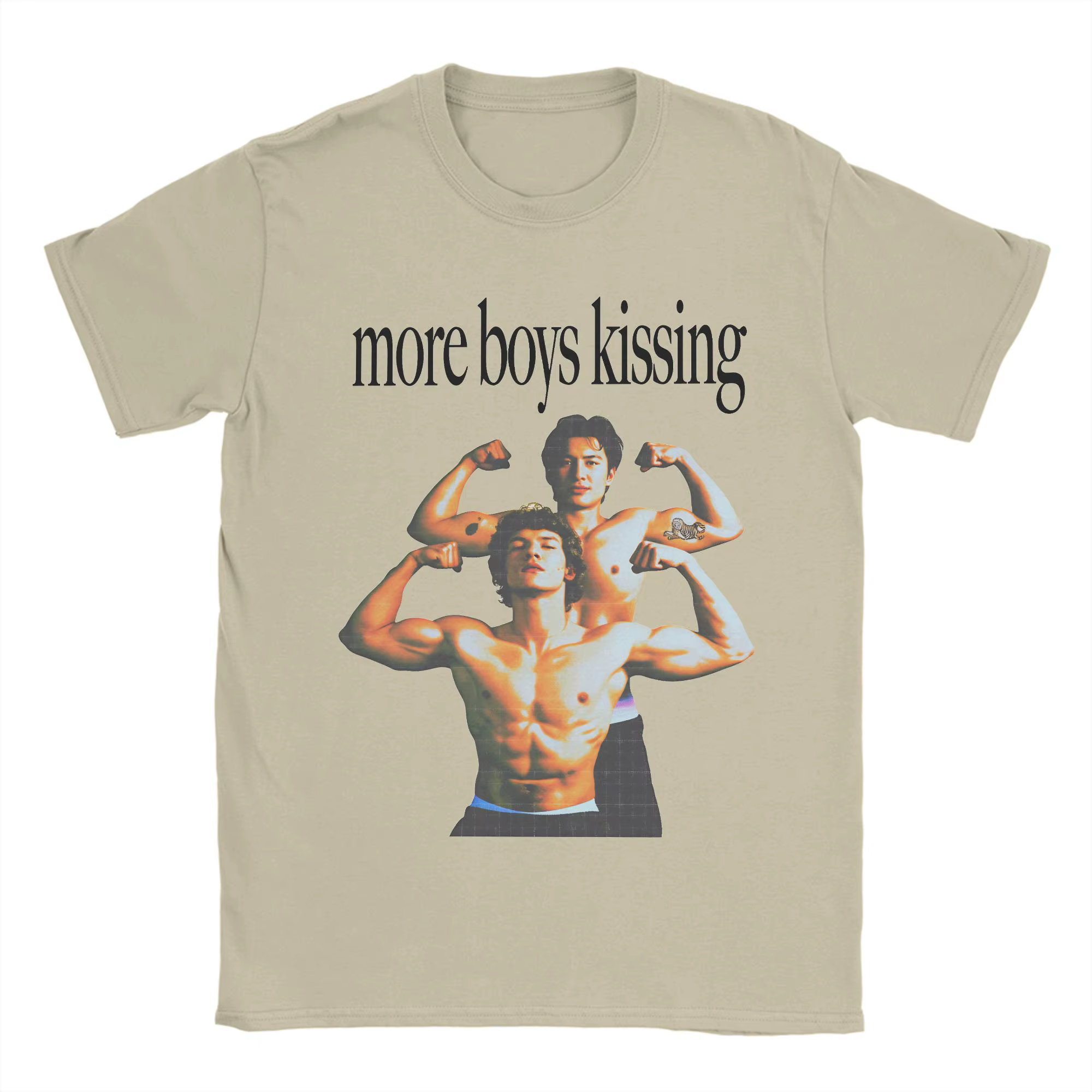 T-shirt More Boy Kissing Hip Hop Heated Rivalry Beach Tee Shirt Vêtements imprimés basiques Idée cadeau