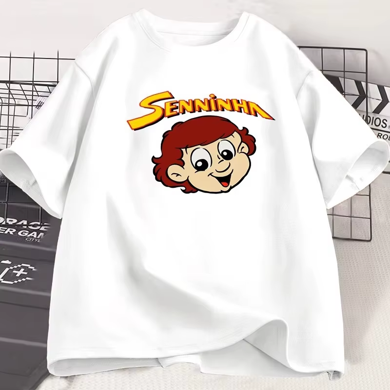 T-shirt vintage rare des années 90 Ayrton Senna Senninha Deadstock