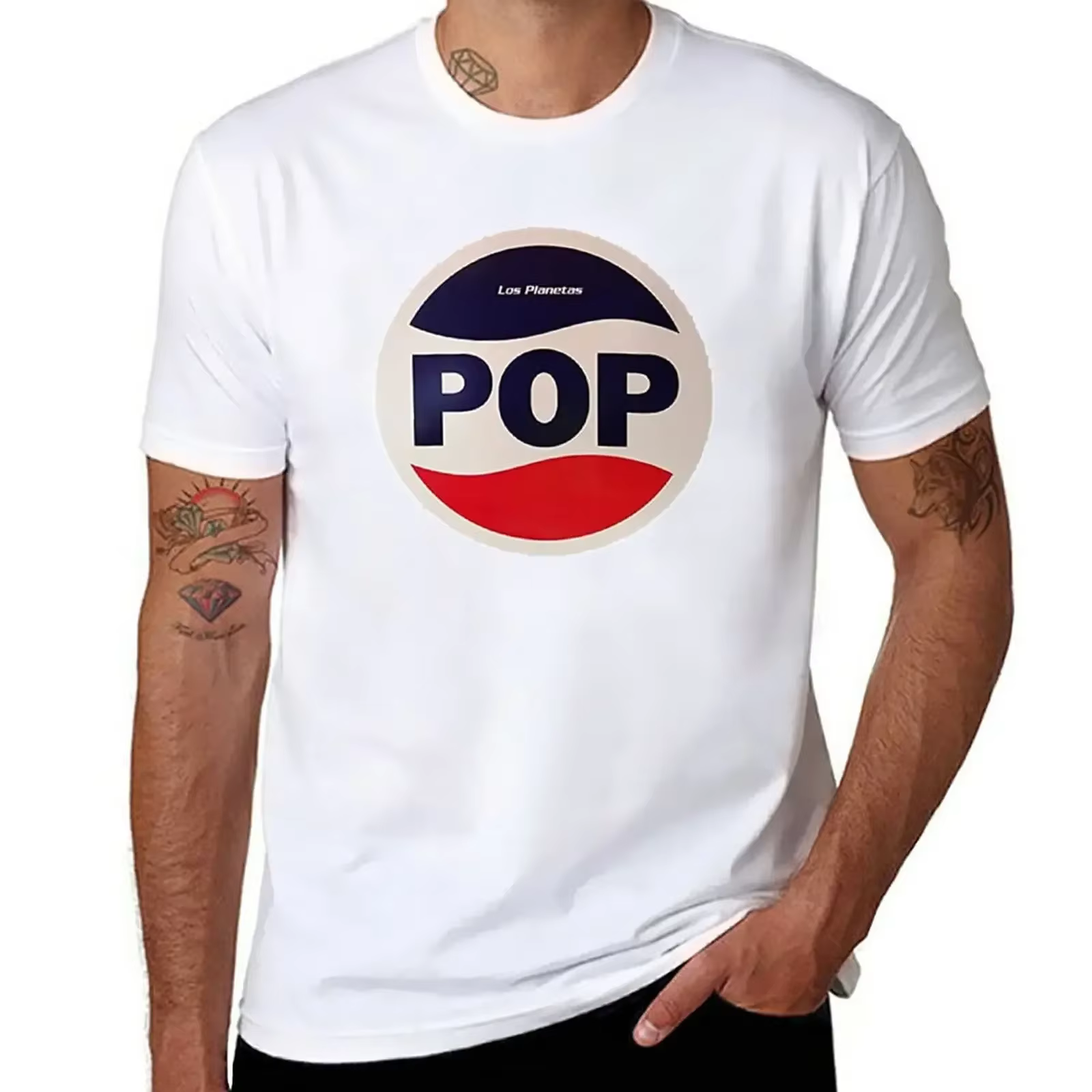 Los Planetas T-Shirt funnys fans de sport vêtements pour hommes à manches courtes coton nouveauté col rond tenues mode streetwear