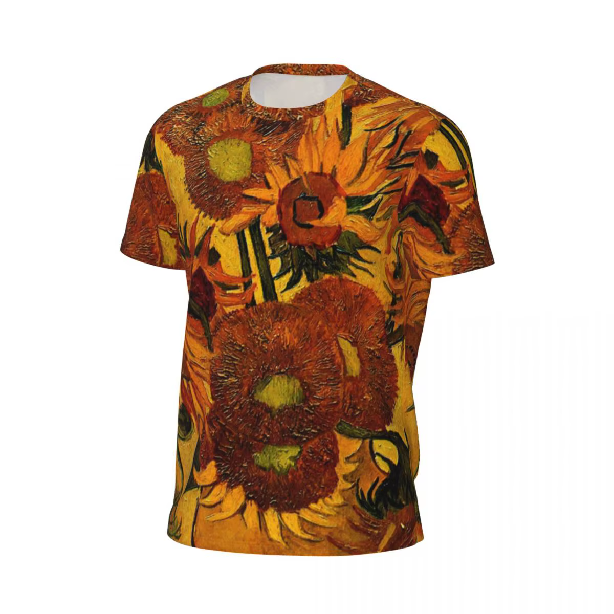 Van Gogh t-shirt Vase avec tournesols Harajuku t-shirts de sport à manches courtes dessus respirants été génial haut