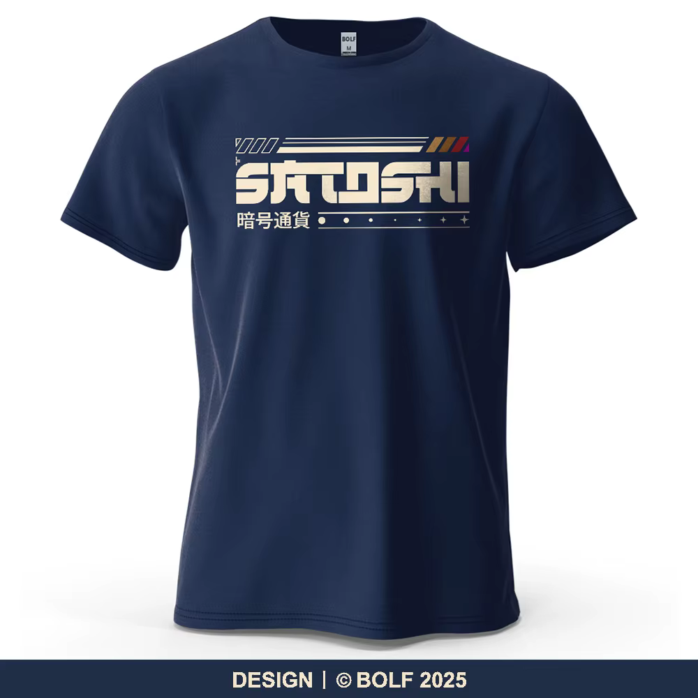 Satoshi et Crypto imprimé T-Shirt homme 100% coton surdimensionné Tech thème tenues t-shirts graphiques pour haut pour
