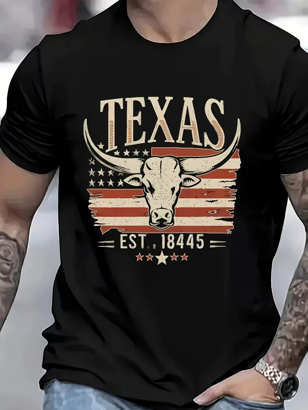 T-shirts graphiques Texas Longhorn pour hommes