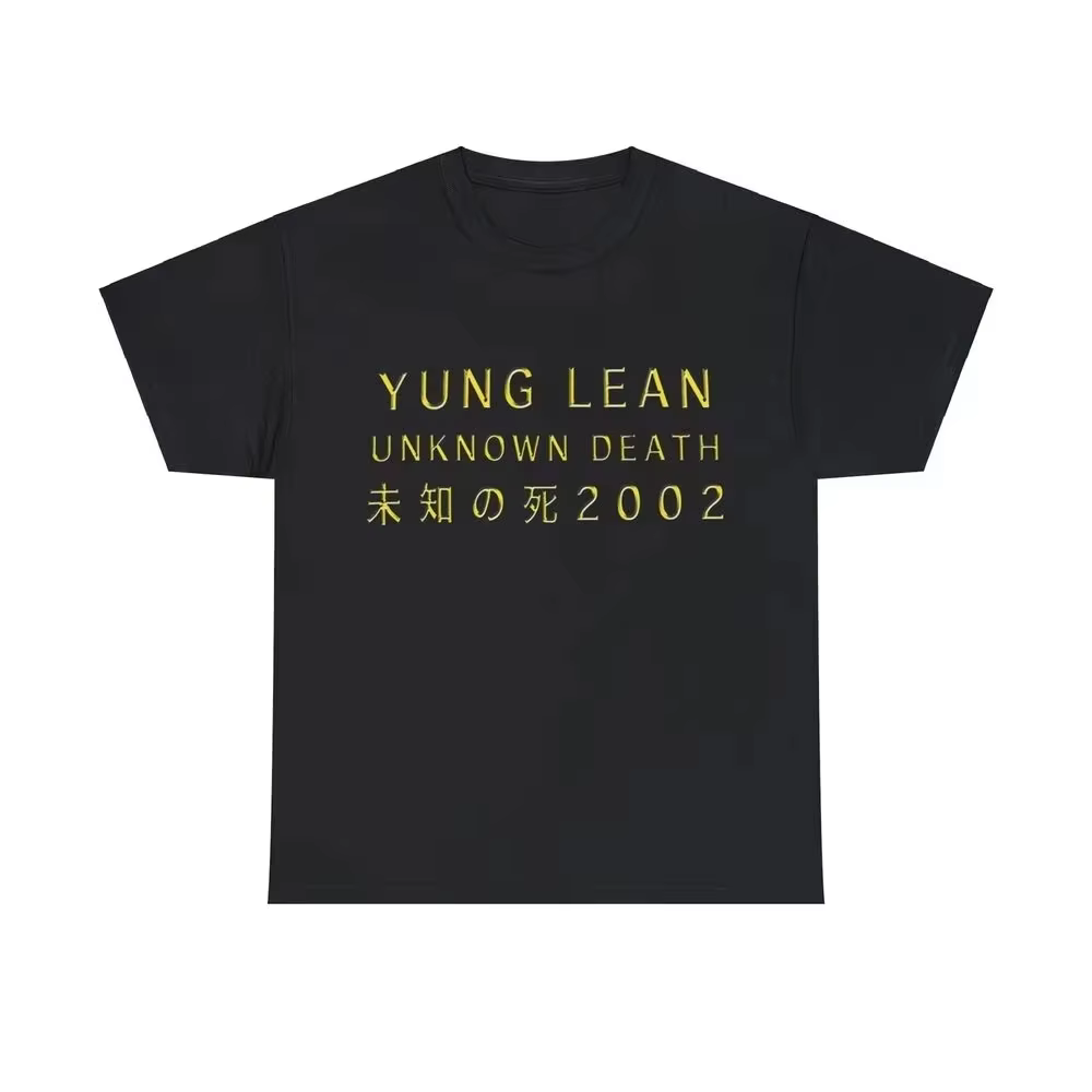 Yung Lean inconnu mort 2002 Album Tour Merch T-Shirt musique Hip Hop