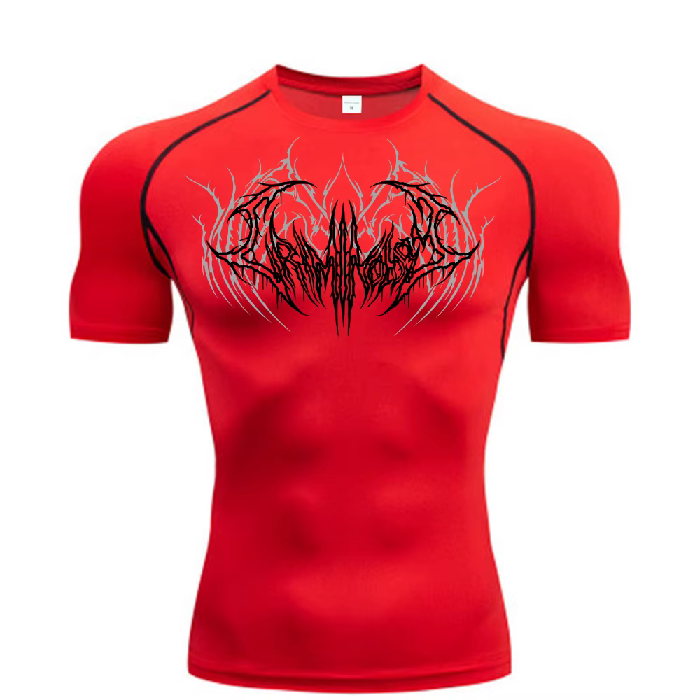 2025 Compression t-shirt hommes à manches courtes Sport t-shirts Fitness course vêtements