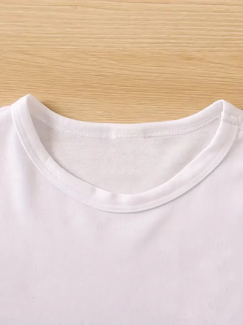 Mode T-shirt femmes Vibrant espagnol lettre imprimer à manches courtes col rond
