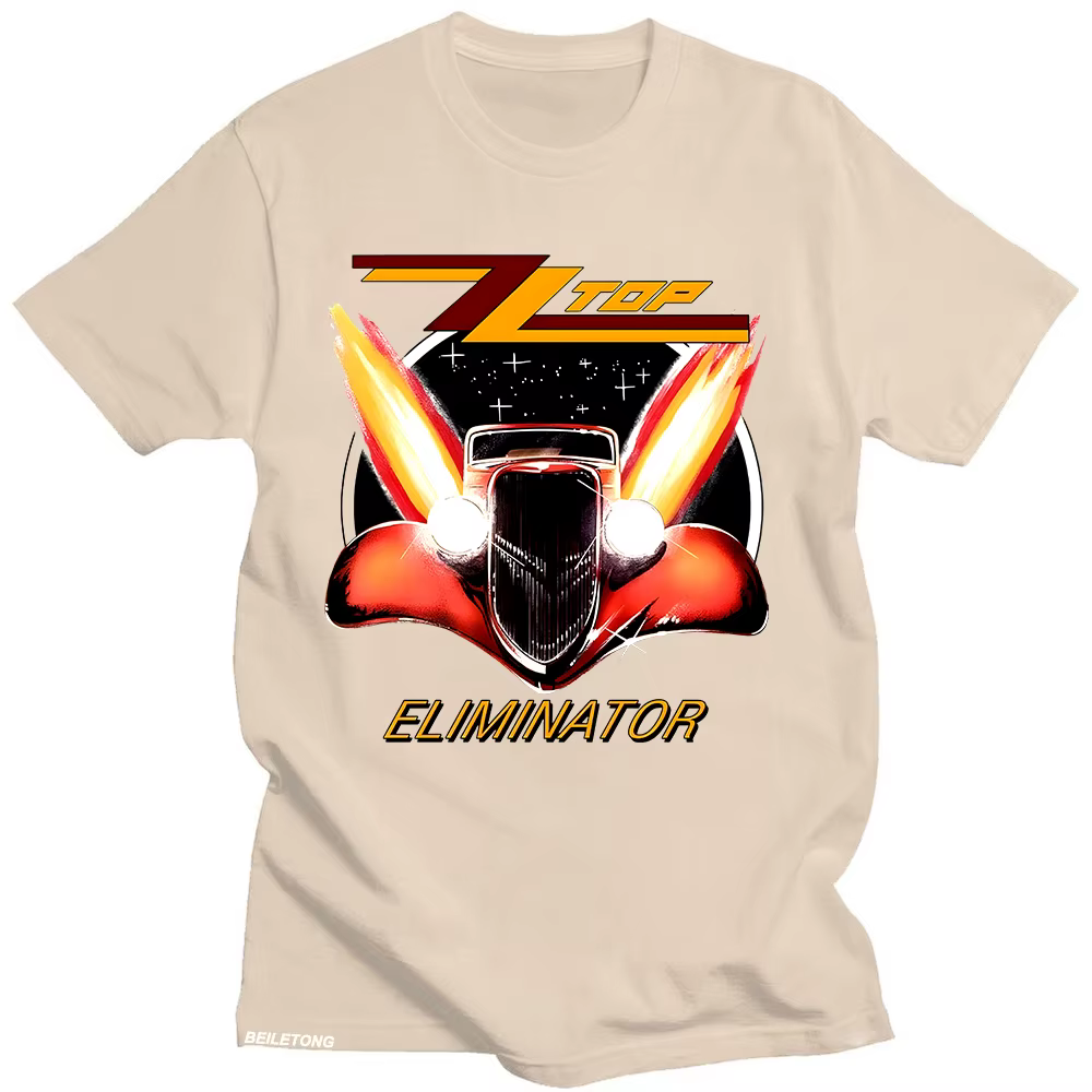 ZZ Top Eliminator 1983 Tour T-Shirt ZZ Top Rock hommes Vintage classique t-shirts été femmes/hommes coton respirant