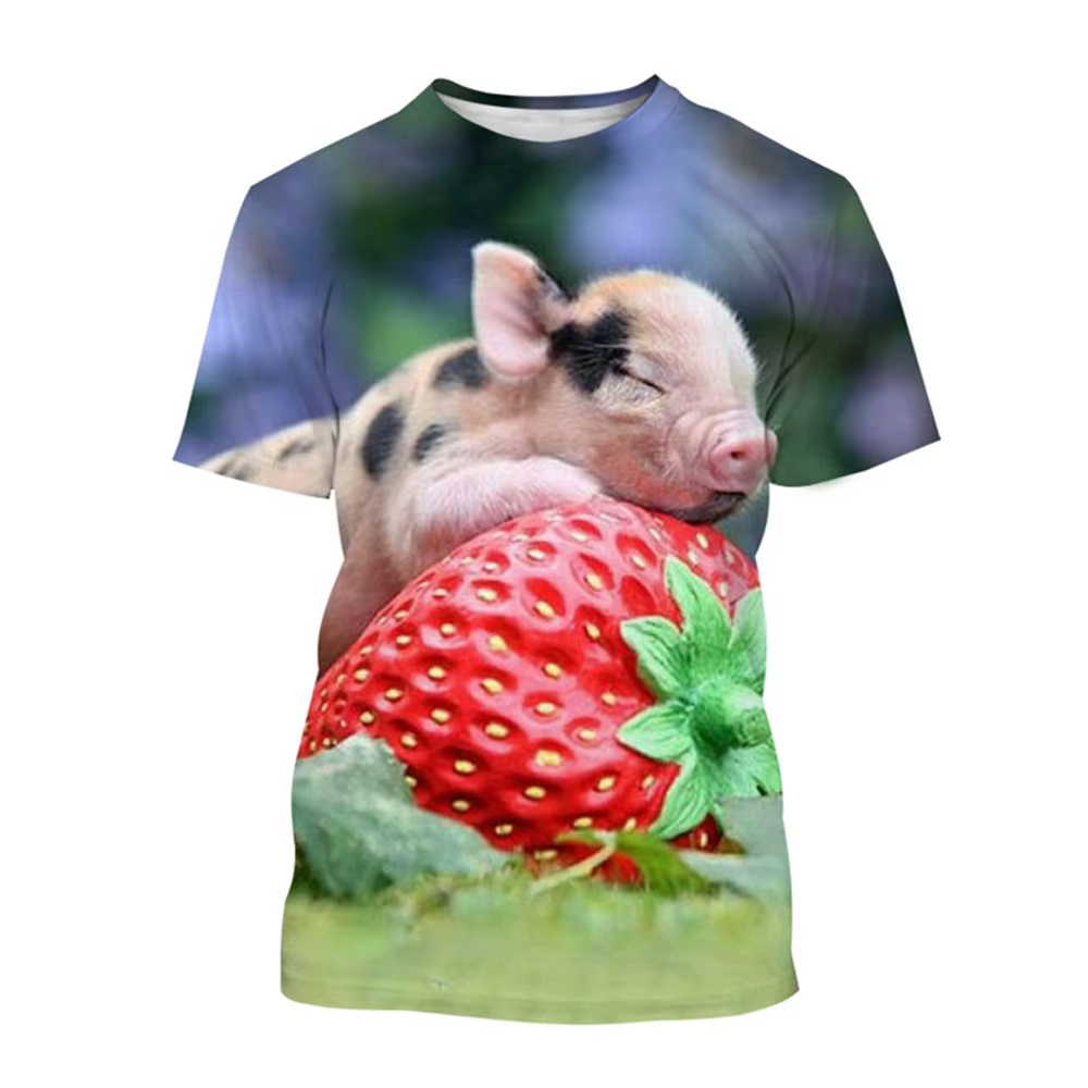 Playing-T-shirt à manches courtes et col rond pour homme et femme