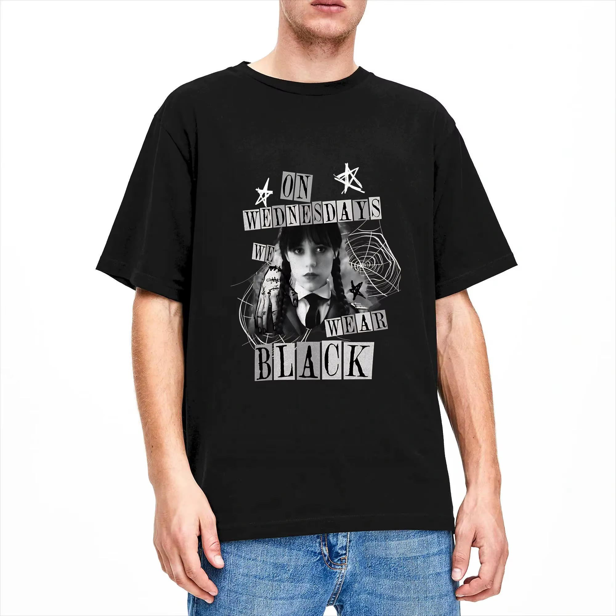 T-shirts noirs pour hommes