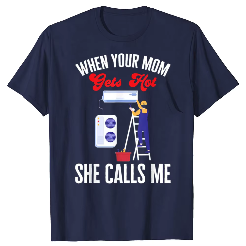 Drôle technicien de cvc maman blague Tech graphique T-shirts hommes femmes mode t-shirt décontracté 100% coton ample