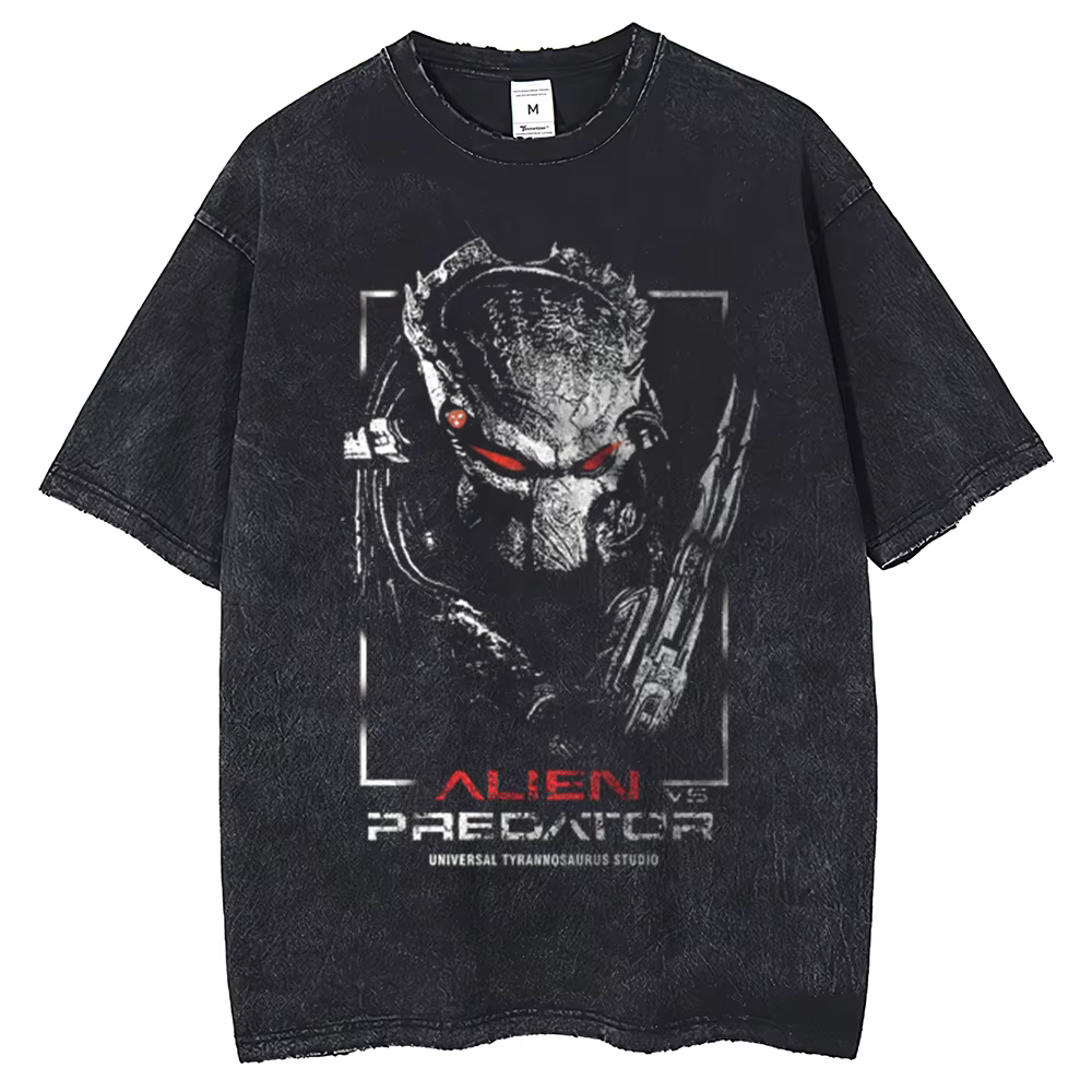 T-shirt rétro à col rond pour homme