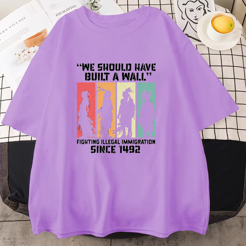 T-shirt drôle à imprimé amérindien pour hommes et femmes