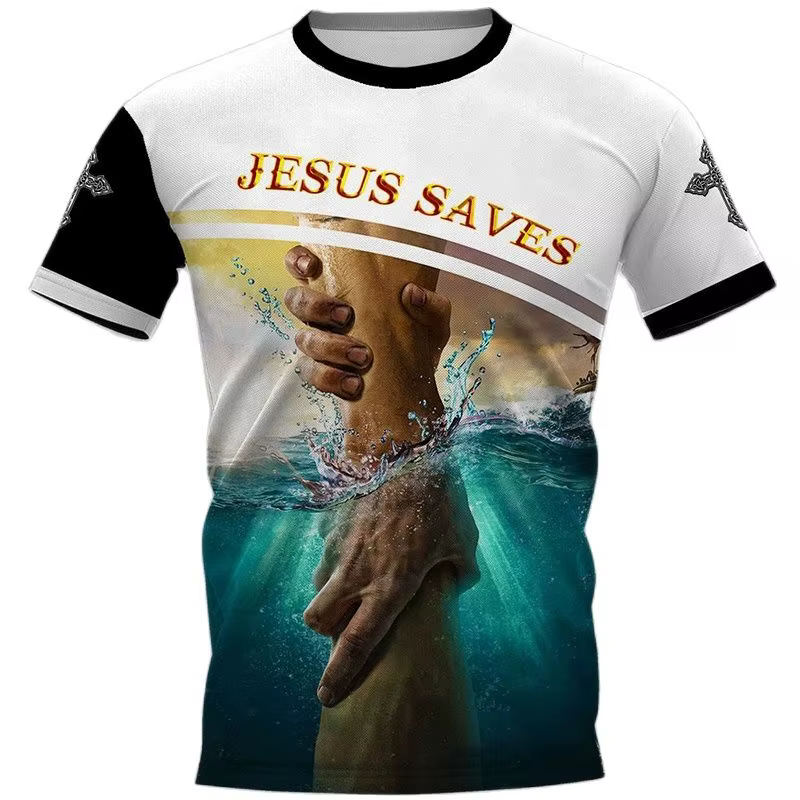 T-shirt graphique chrétien de Jésus pour hommes et femmes