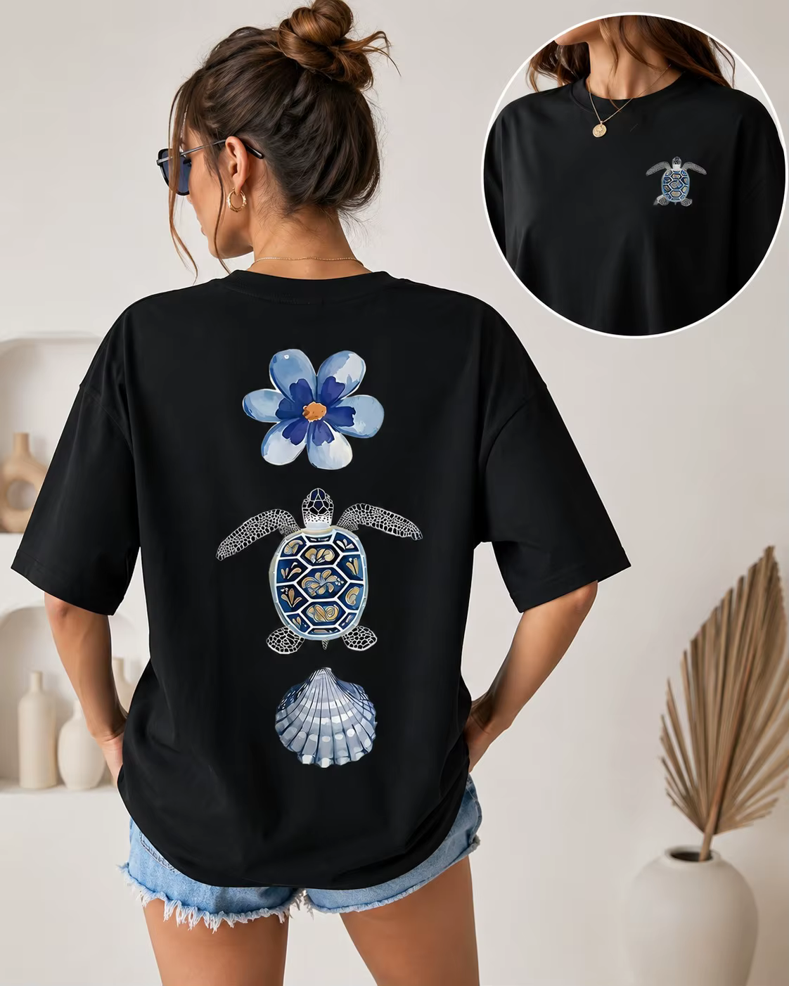T-shirt côtelé décontracté exquis pour femme