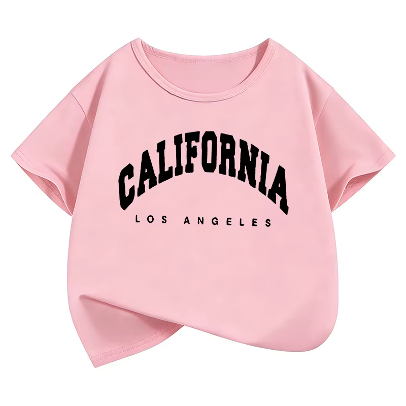 T-shirts imprimés avec lettres California Los Angeles