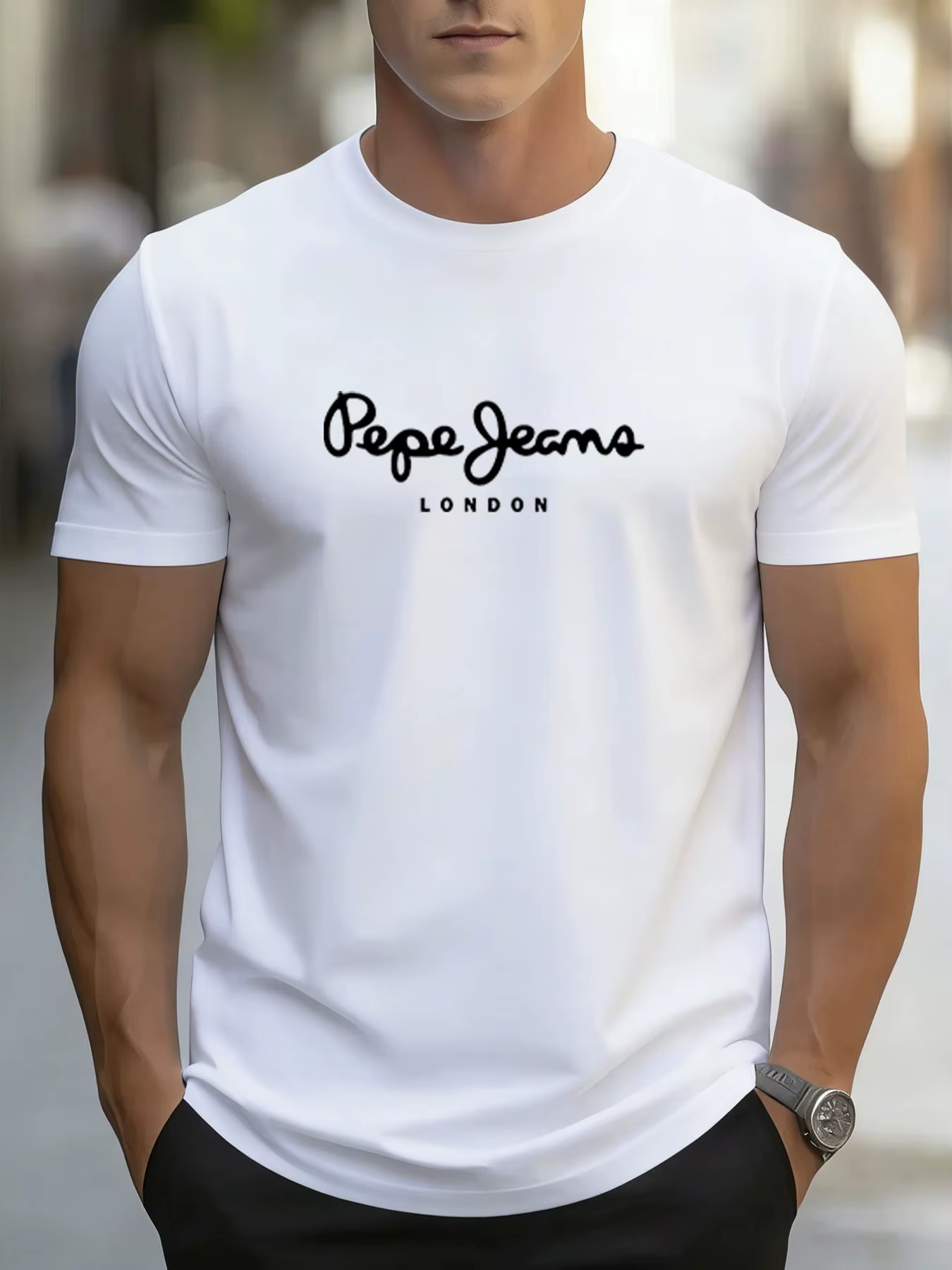 T-Shirt avec Logo Pepe-Jeans-London