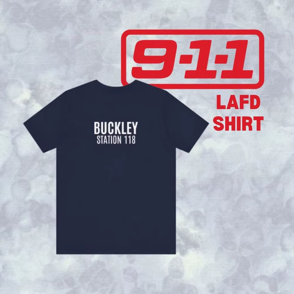9-1-1 TV Show LAFD T-Shirt Evan Buckley Eddie Diaz Bobby Nash Hen Wilson Chimney Han Shirts Firefighter Tv