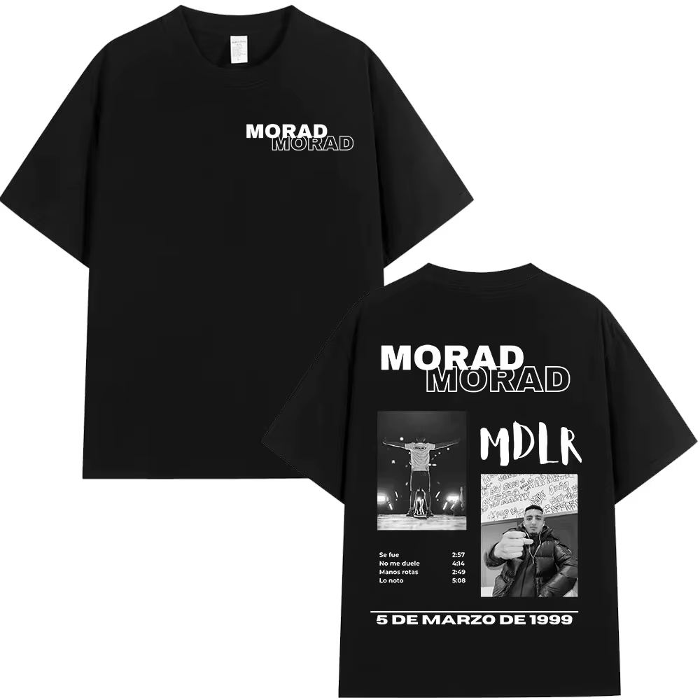 T-shirt Singer Rap Morad MDLR Tour Album pour hommes et femmes