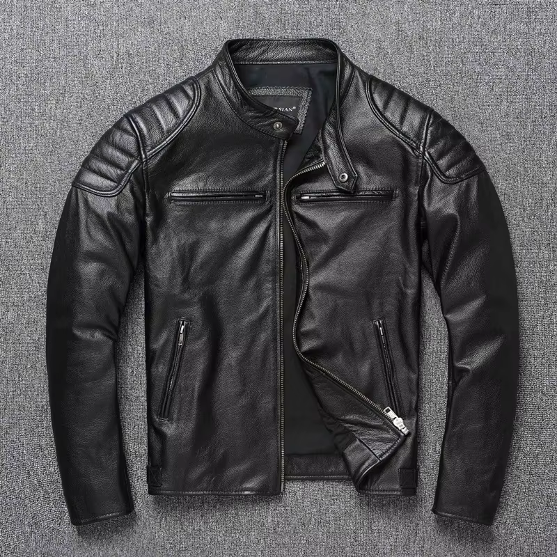 2025 nouvelle veste en cuir hommes