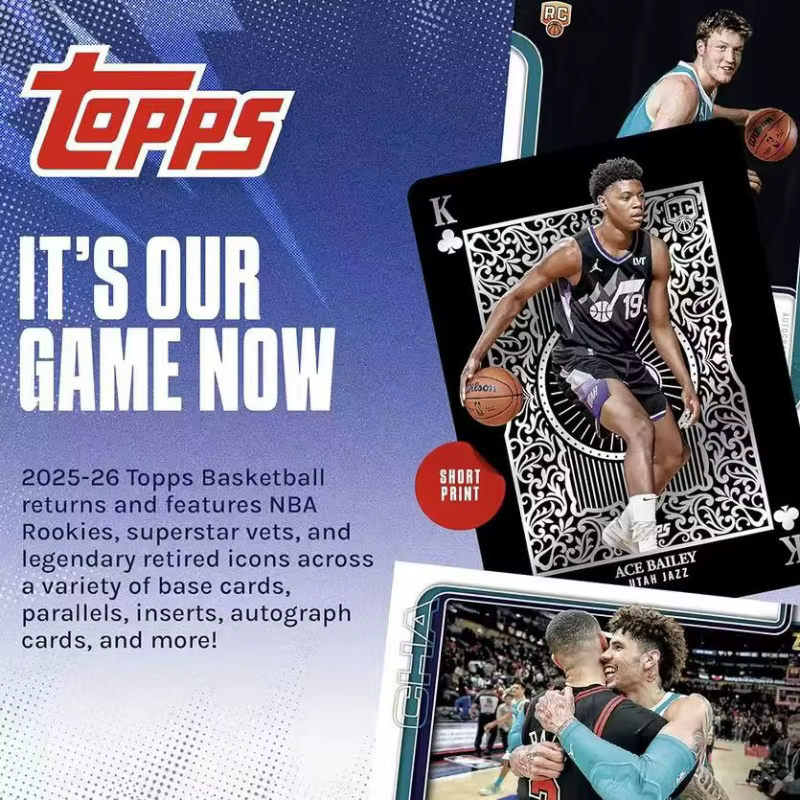 Collection de cartes de stars de basket-ball NBA Topps authentiques 2025-2026