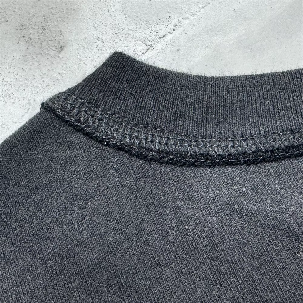 Sans manches Saint trou lavé T-shirt hommes femmes meilleure qualité hauts