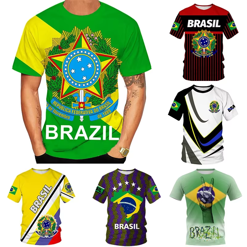 T-shirt graphique de sensation brésilienne pour hommes