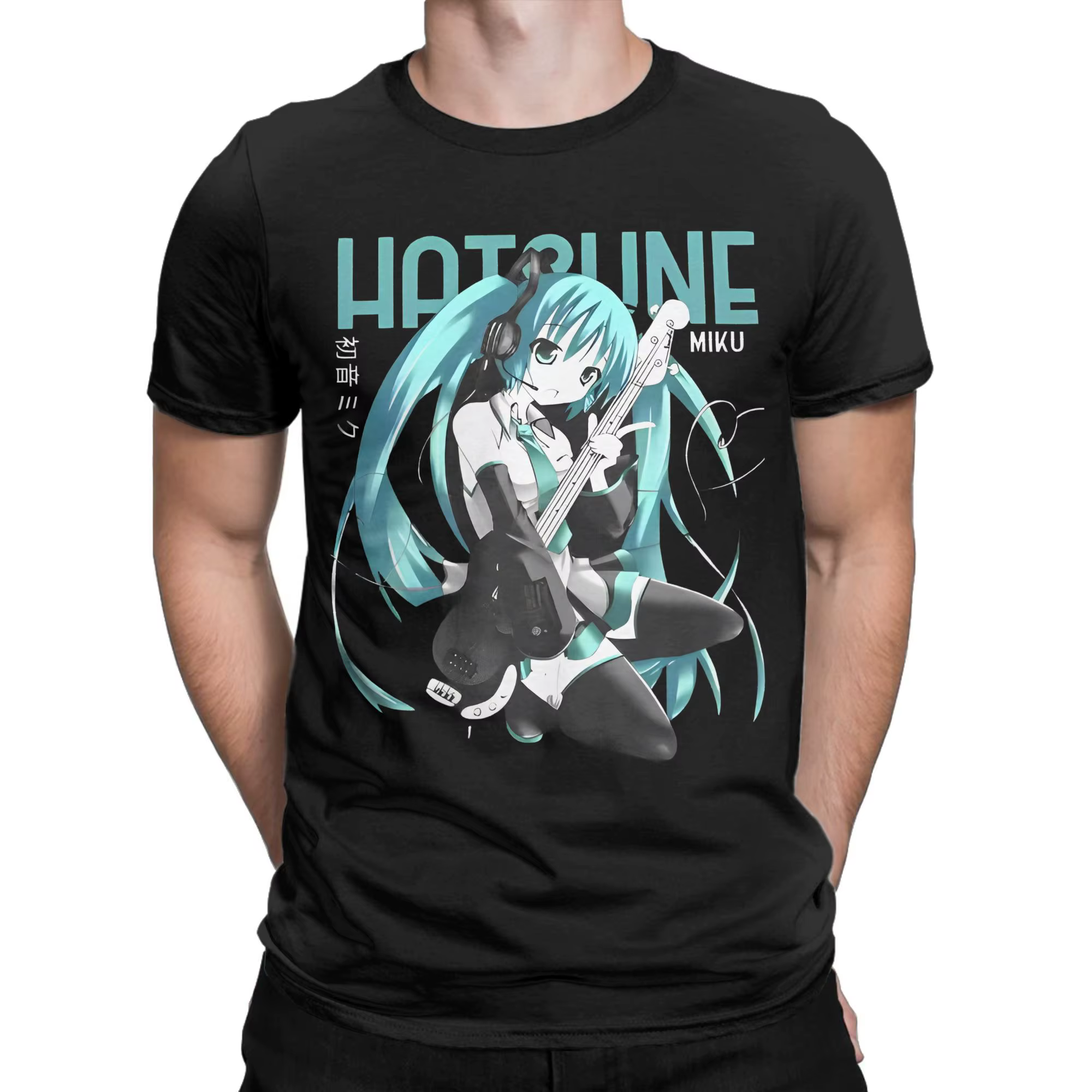 Hatsune Miku Vocaloid t-shirts pour hommes femmes coton Vintage T-Shirt col rond