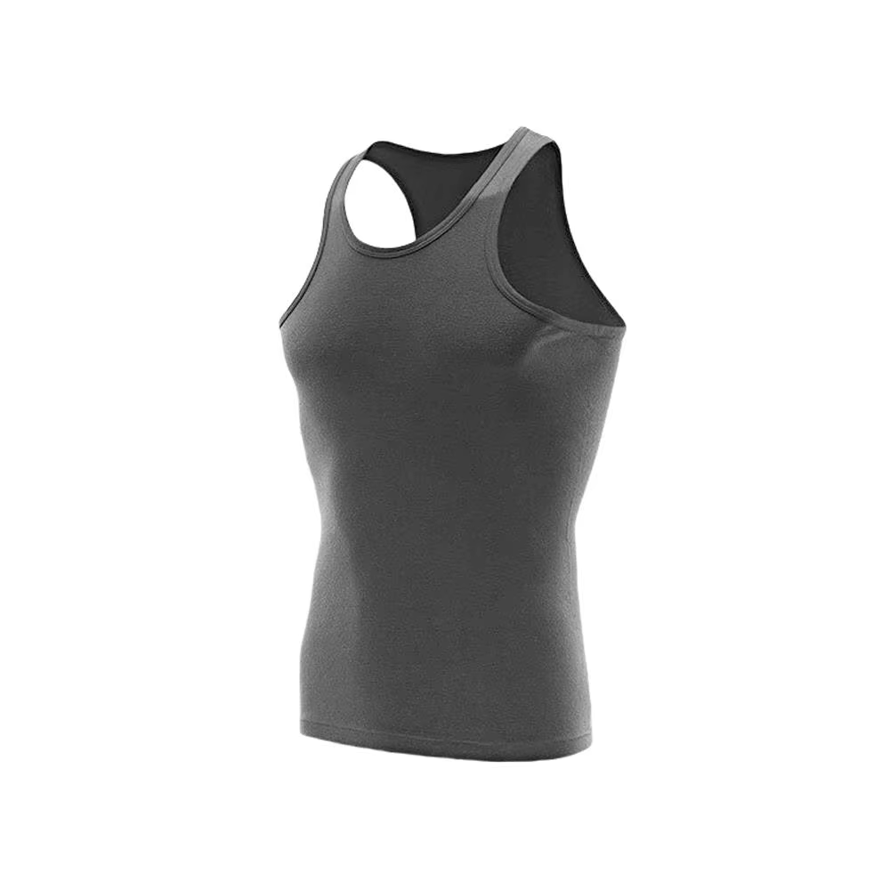 100% pur coton blanc gris noir hommes débardeurs été grande taille Singlets Fitness