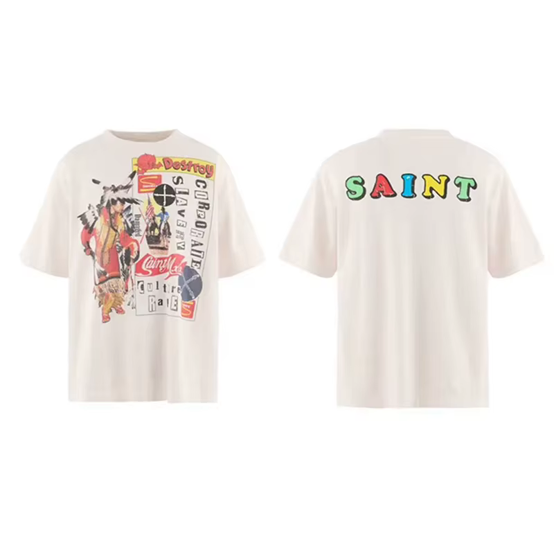 T-shirt Homme Oversize en Coton Blanc Ciment de Qualité Supérieure