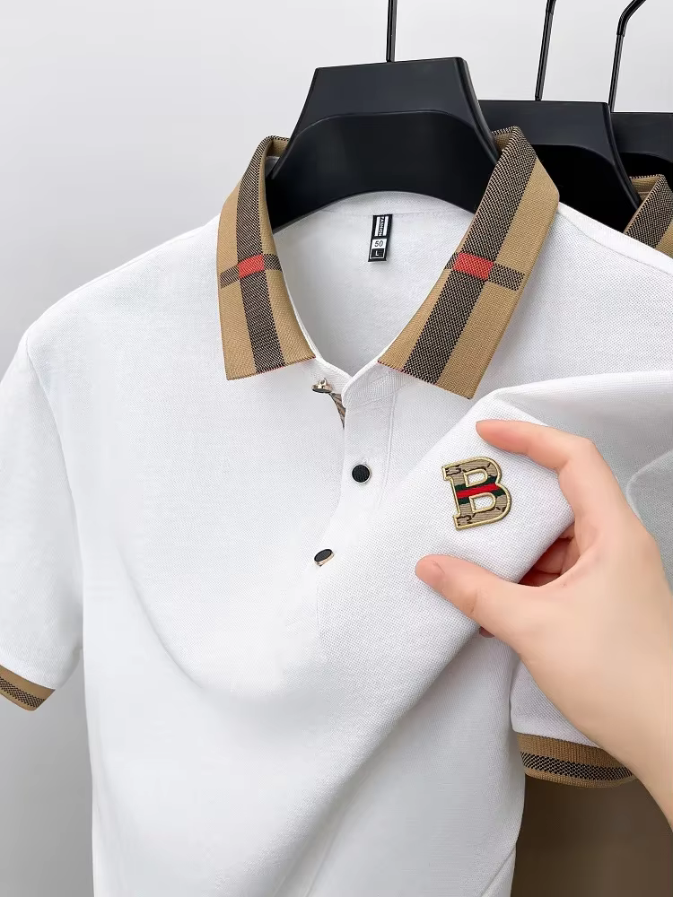 Polo à manches courtes de marque de luxe pour hommes