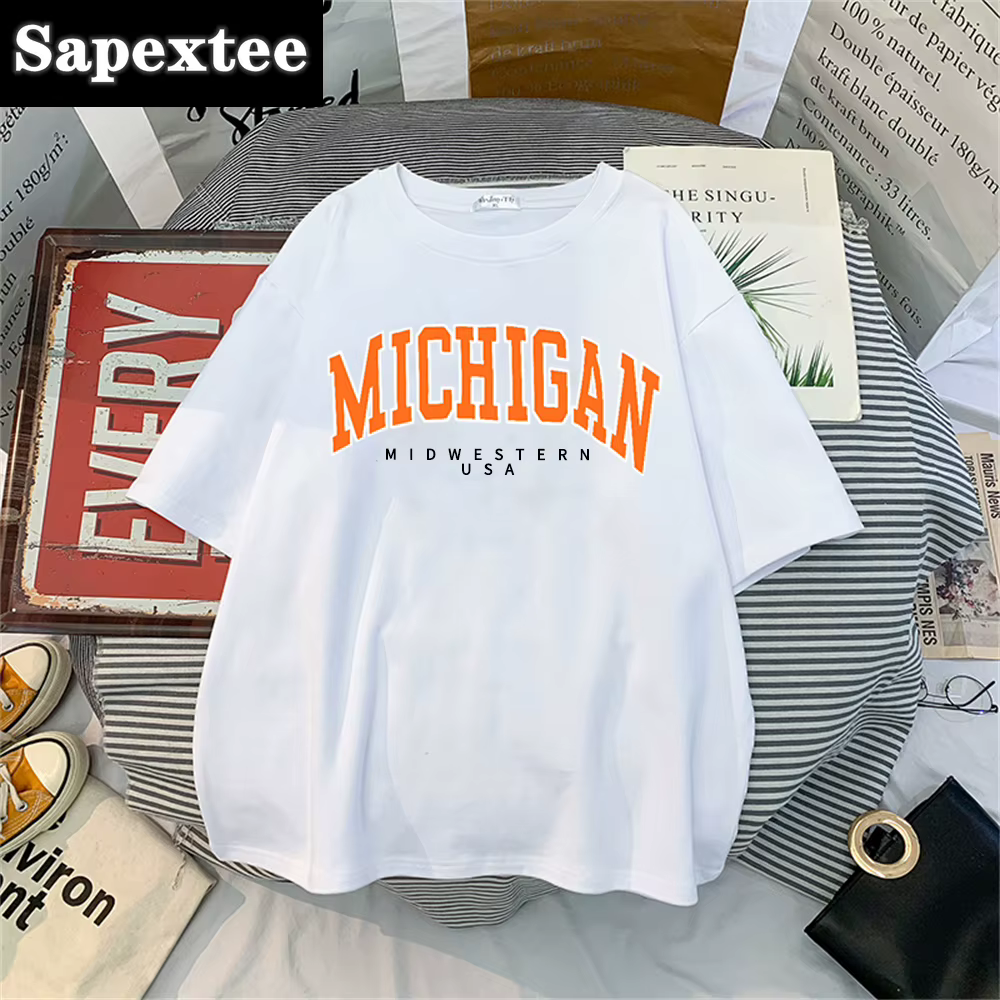 T-shirt imprimé lettre New York pour femme