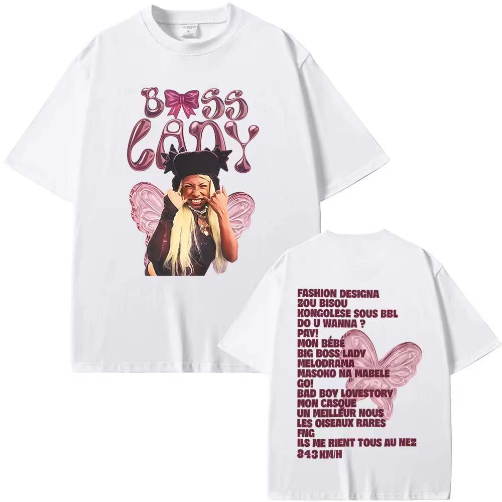 T-shirt graphique de l'album MEGA BBL de la chanteuse rappeuse Theodora