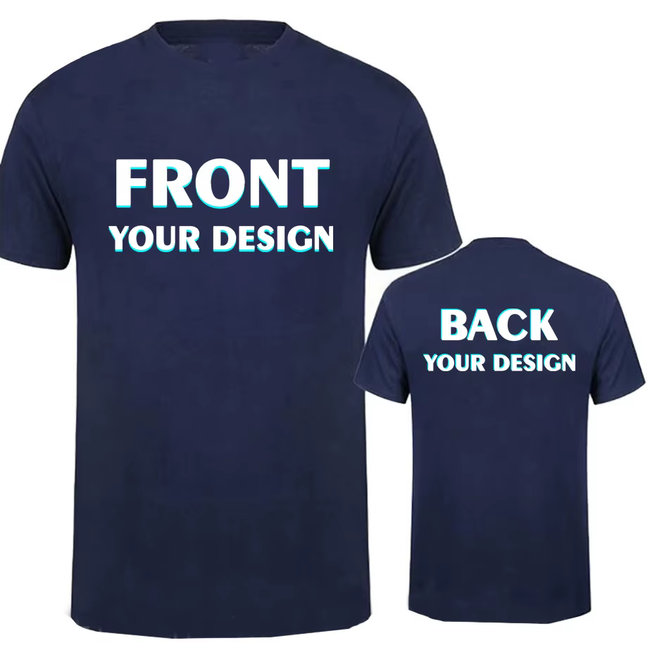Personnalisé votre propre conception impression T-shirt coton hommes surdimensionné