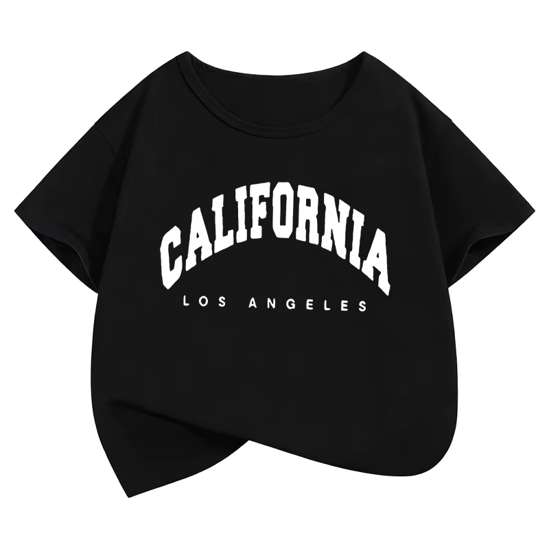 T-shirts imprimés avec la lettre California Los Angeles