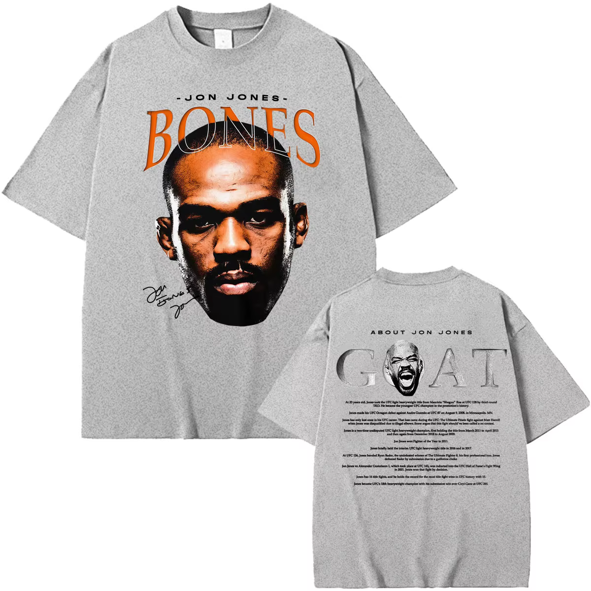 T-shirt vintage Jon Jones Bones pour hommes et femmes