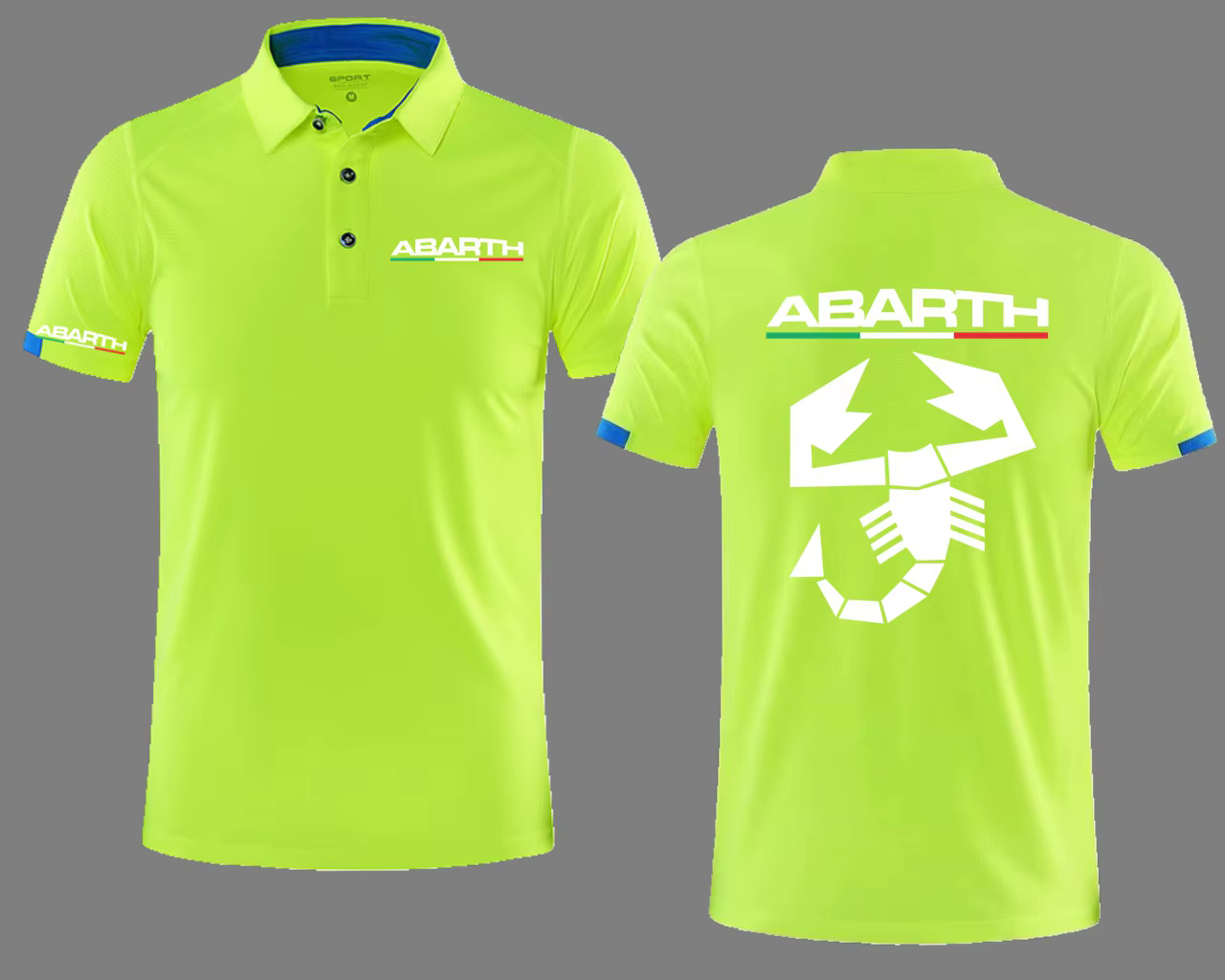 Polo de golf à manches courtes à séchage rapide Abarth Scorpion