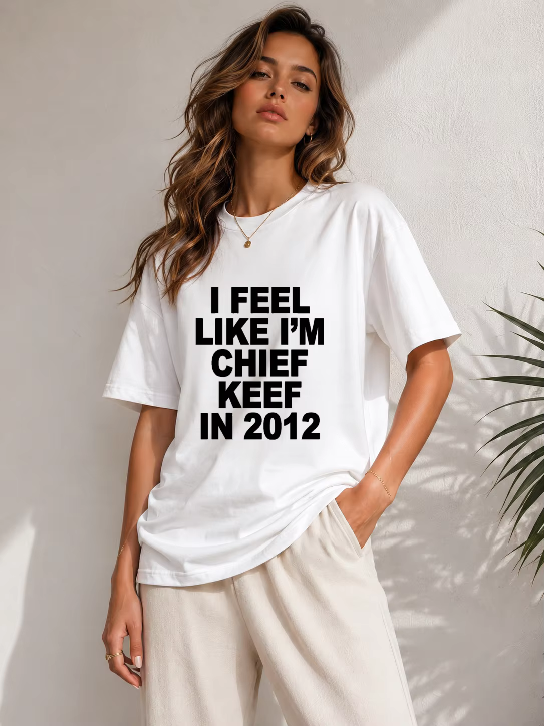 T-shirt imprimé « I Feel Like Chief Keef in 2012 » pour hommes et femmes | Tendances de la mode estivale | Style Hip-Hop