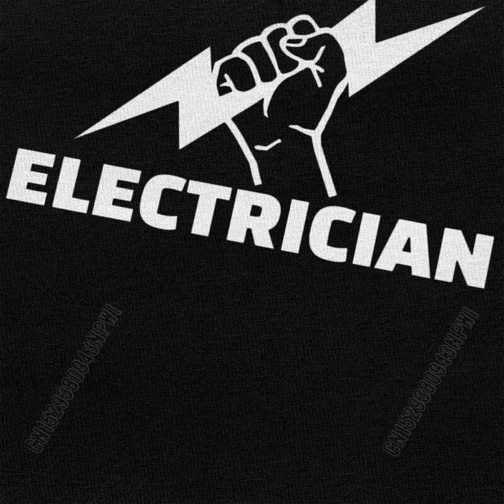 T-Shirt à manches courtes pour homme, en pur coton, cadeau pour électricien