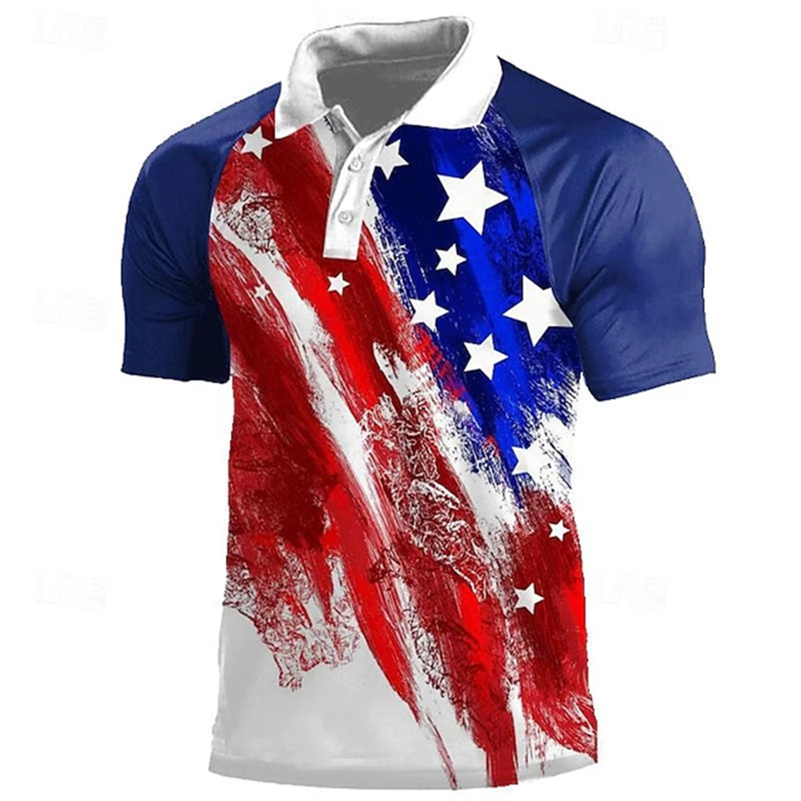 T-shirt imprimé drapeau américain pour hommes