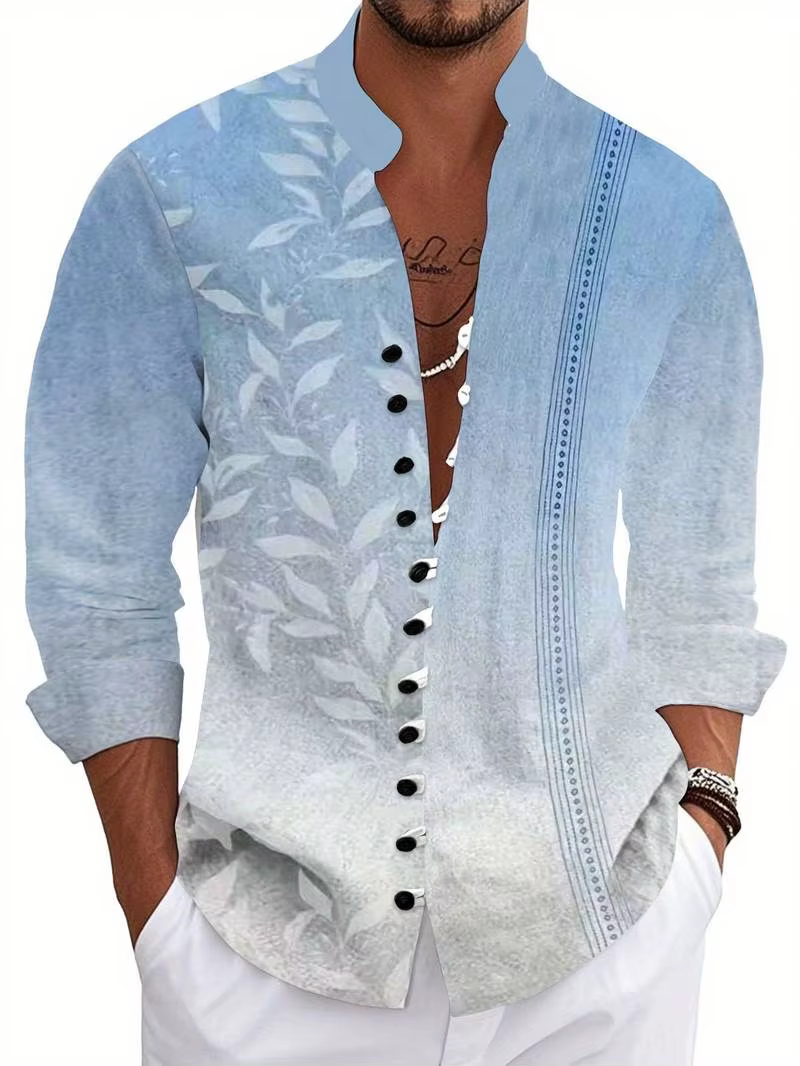 Chemise à manches longues pour hommes