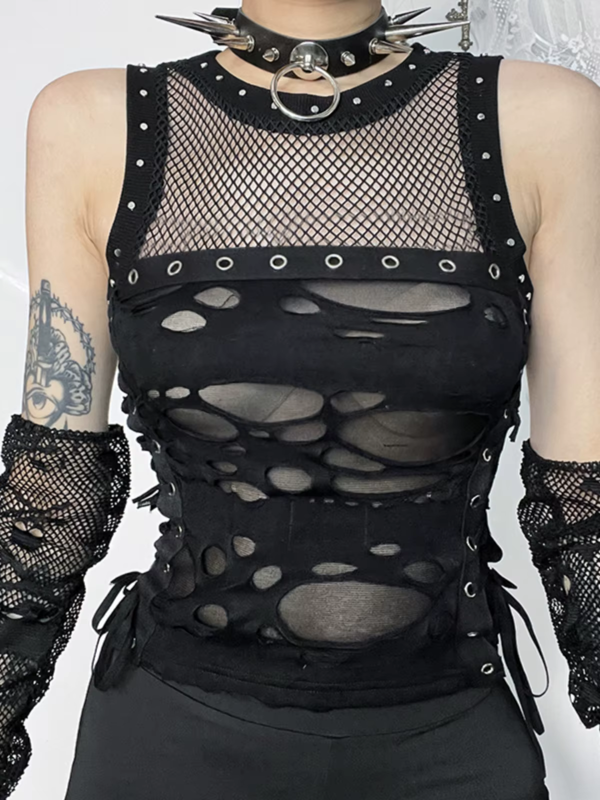 Débardeur gothique Punk pour femmes