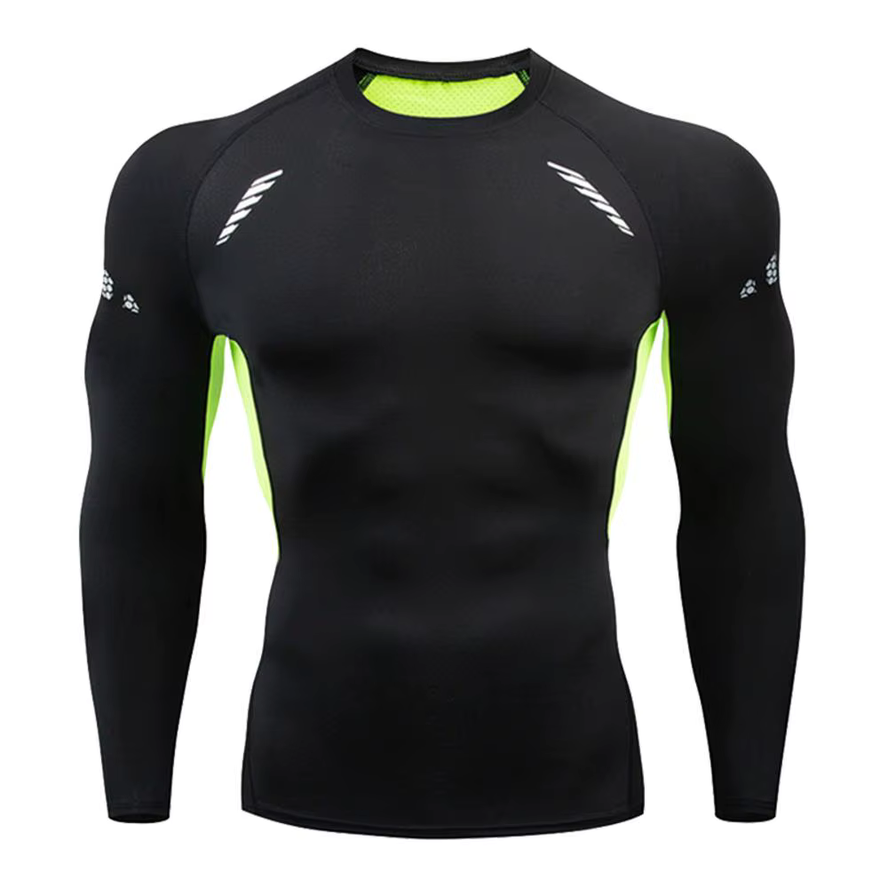 Chemise de Compression à séchage rapide moto T-Shirt serré hommes salle de sport Fitness T