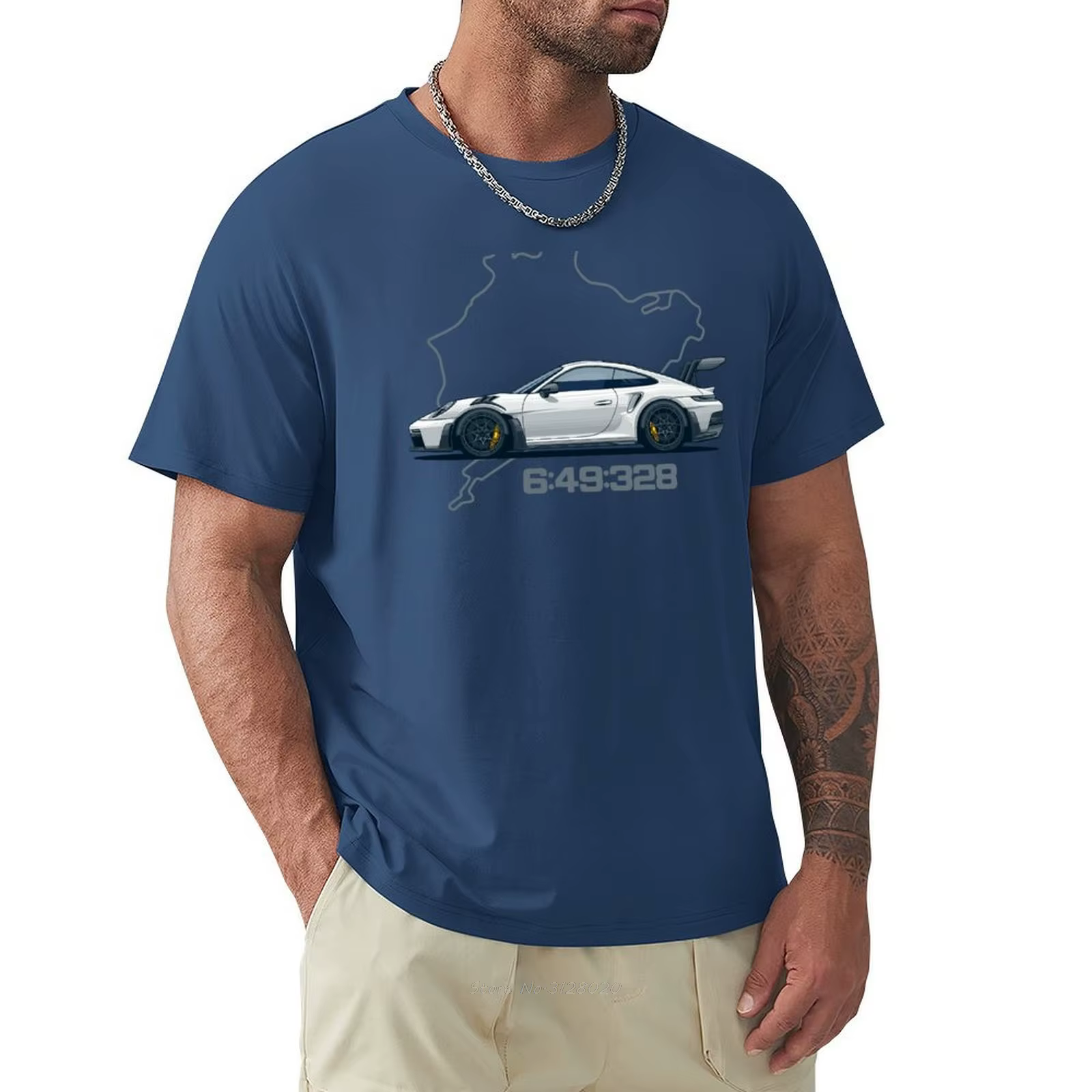 992 GT3 RS Nordschleife T-shirt pour un garçon grande taille hauts garçons blancs hommes vêtements t-shirts mode