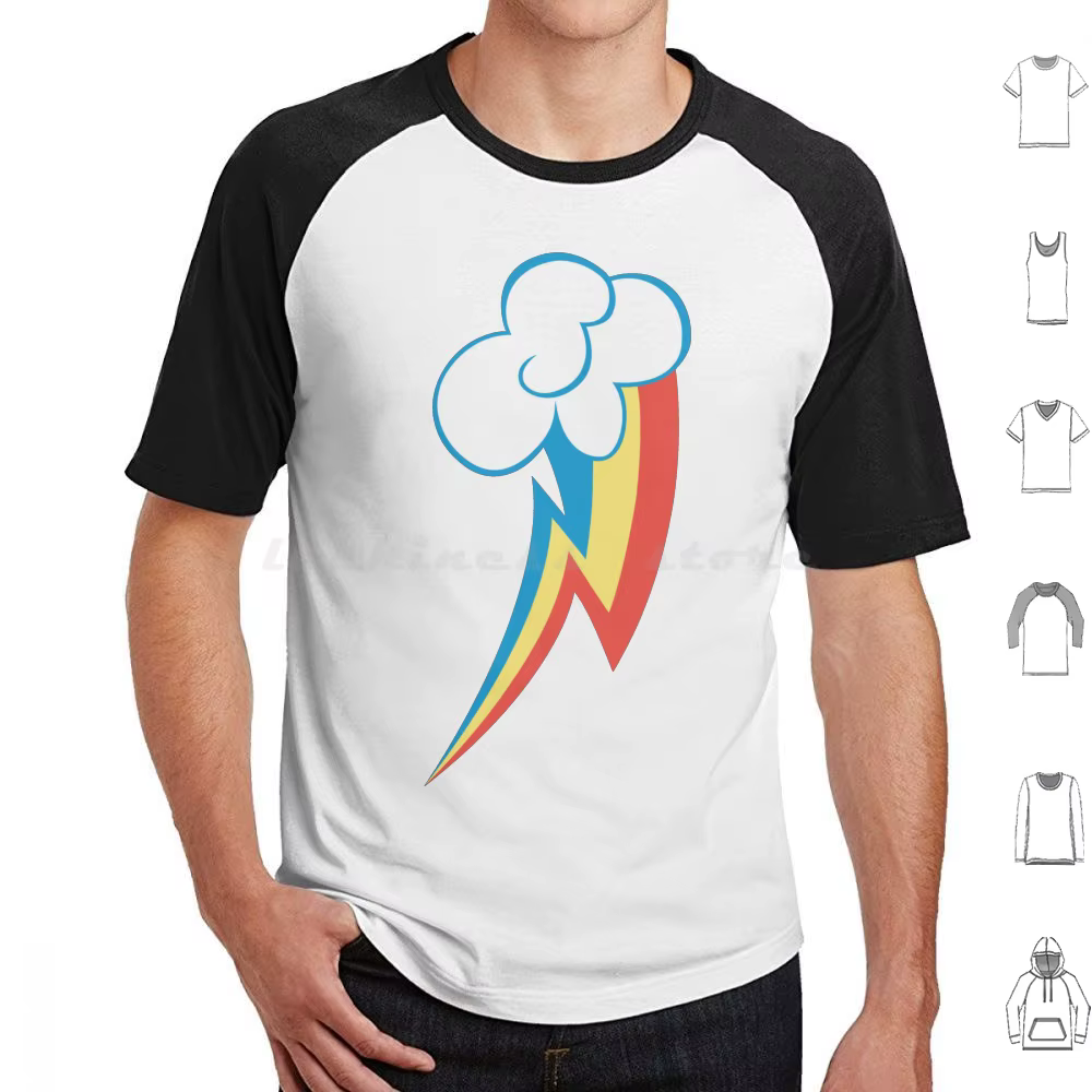 T-shirt Rainbow Dash Cm pour hommes