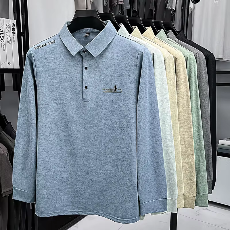 Polo à manches longues pour hommes