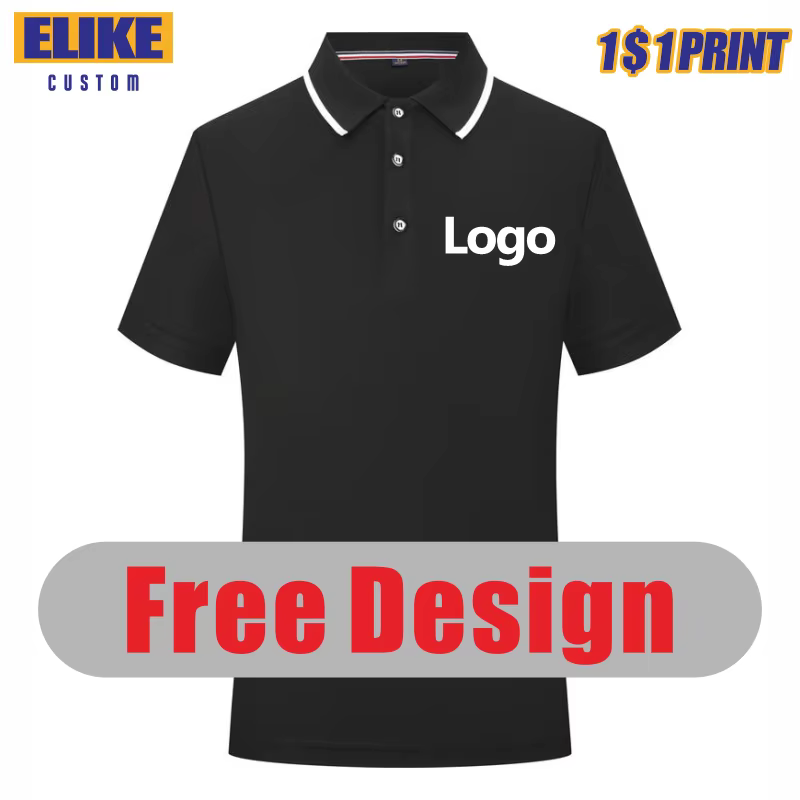 Polo Logo Personnalisé Décontracté Broderie Société Personnelle Marque Imprimer Hommes Et Femmes Vêtements 7 Couleurs D'été Y-Elike S-4XL