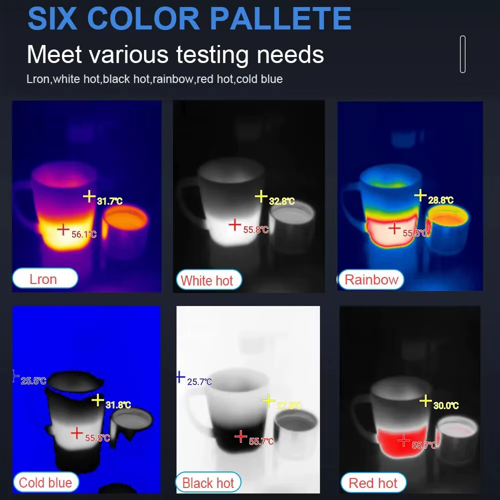 TOOLTOP T7 256*192 Android type-c imageur thermique 25Hz caméra d'imagerie