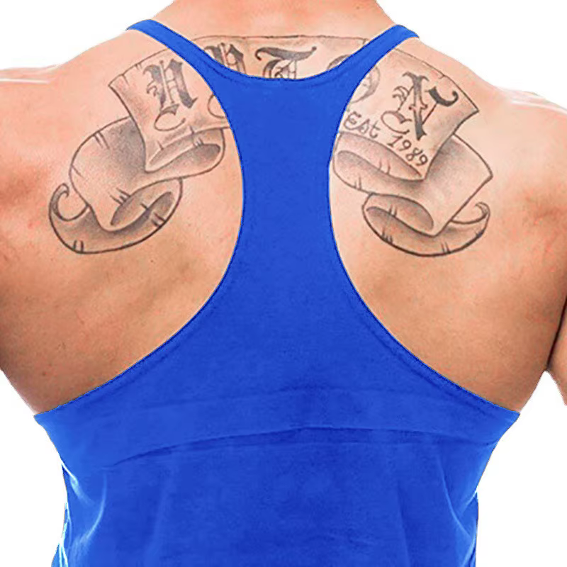 Chemises sans manches en coton pour hommes