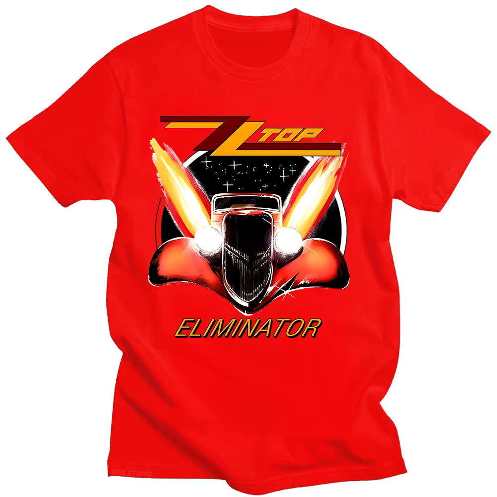 ZZ Top Eliminator 1983 Tour T-Shirt ZZ Top Rock hommes Vintage classique t-shirts été femmes/hommes coton respirant