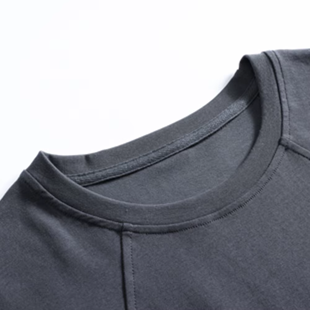 T-shirt à manches longues rouge vin pour femmes printemps et automne nouveau haut de gamme en coton mode grande taille