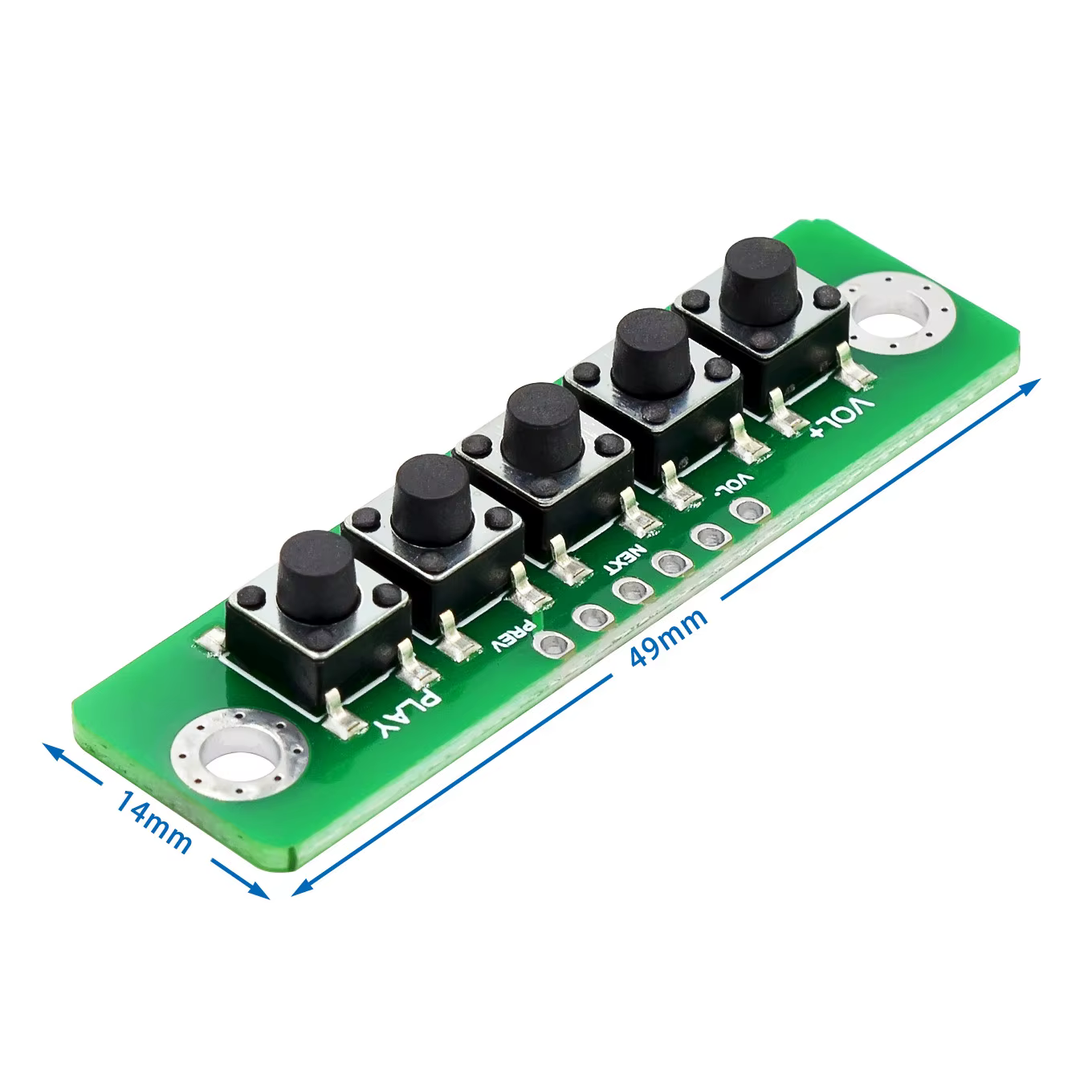 Module de bouton indépendant 1 2 3 4 5 6 bits